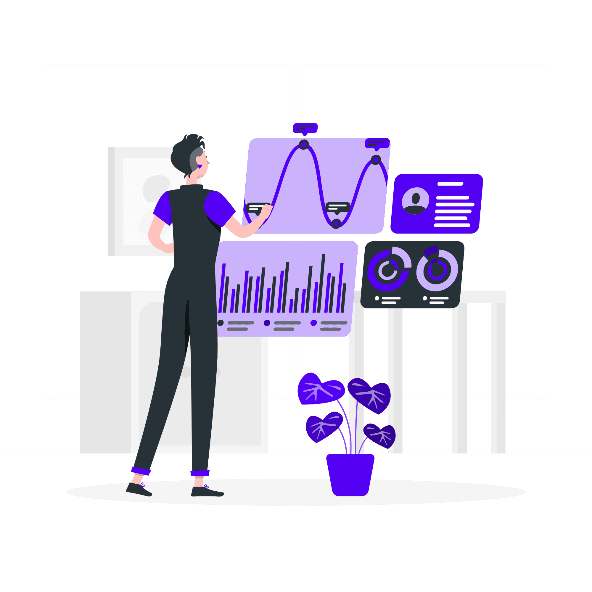 Features of Flag and Pole Pattern